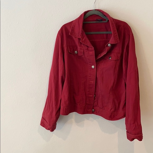 Vintage Red soft jean jacket!! - Picture 4 of 8